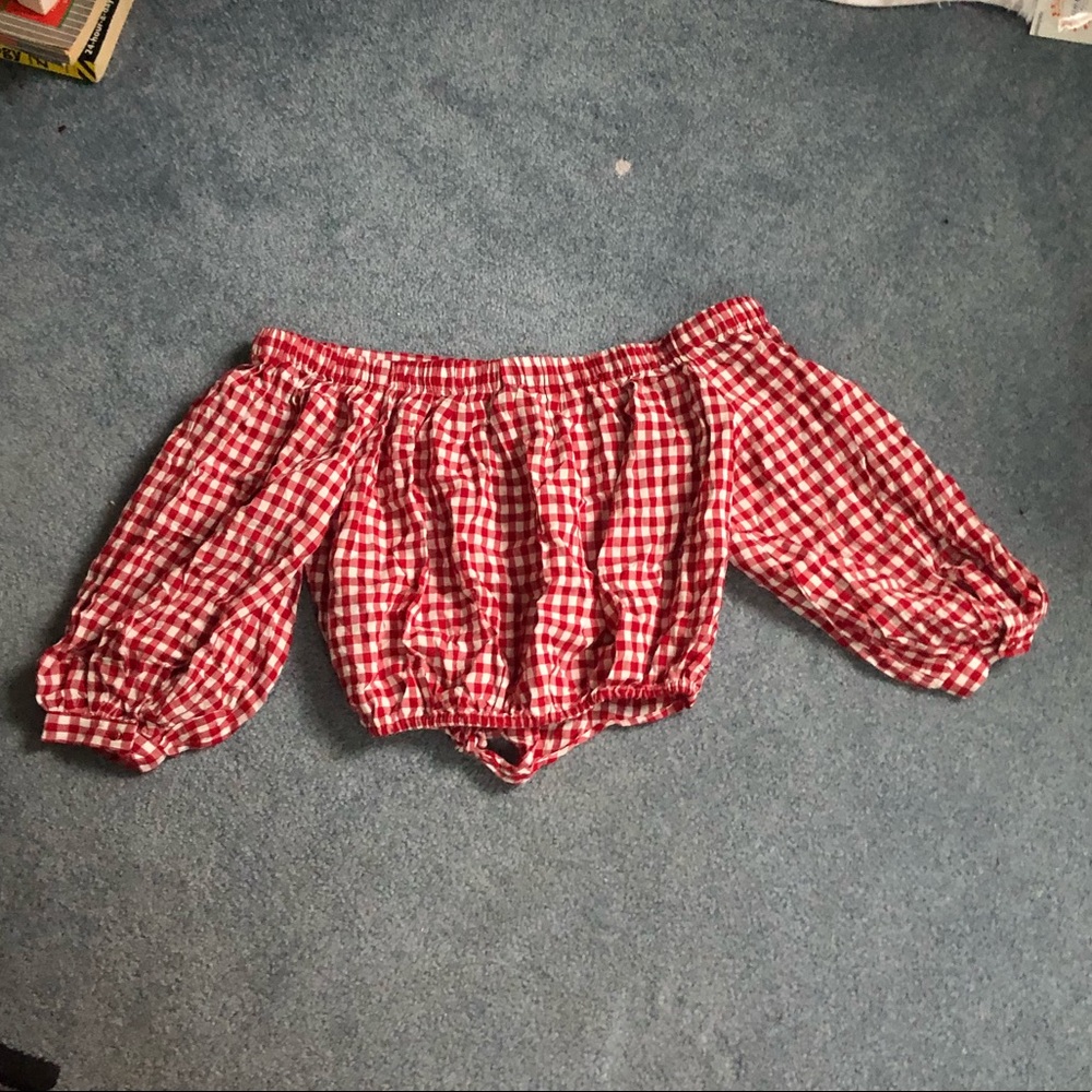 red blouse